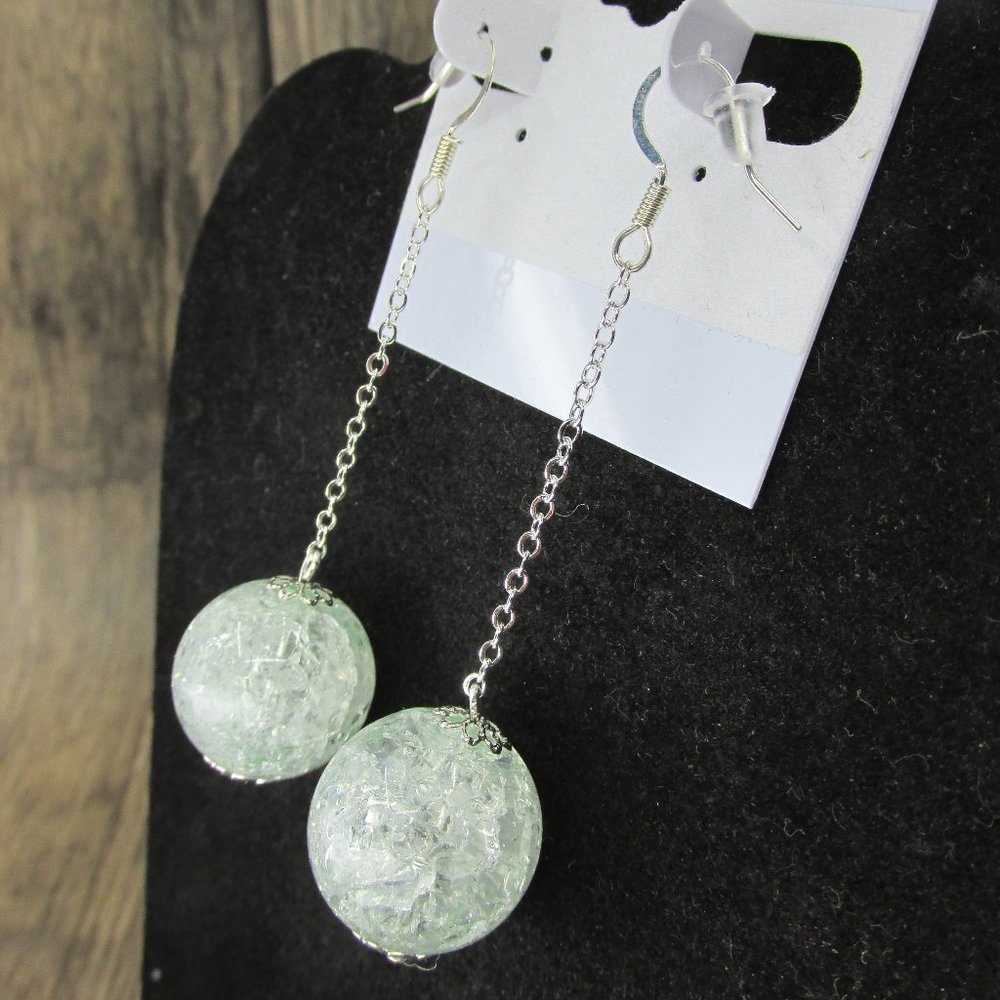 Silver Plated Fairy Ball Earrings
